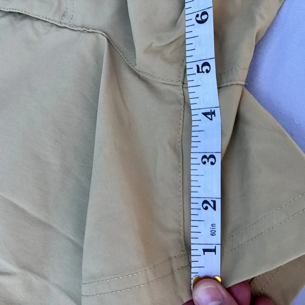 Eddie Bauer Cargo Shorts Women Size 14 Tan Hiking Utility Excellent‎ Breathable